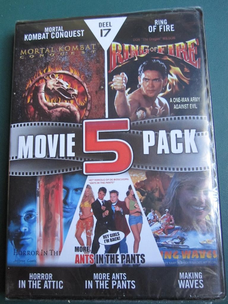 Movie 5 Pack 17 (5 films op 1 DVD) nieuw in de verpakking, Cd's en Dvd's, Vanaf 16 jaar, Ophalen of Verzenden, Nieuw in verpakking