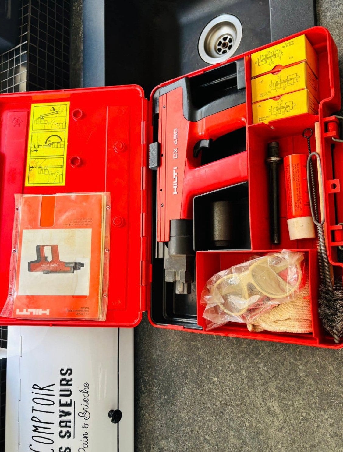 DX-450 kruitschiethamer  Hilti, Ophalen of Verzenden, Zo goed als nieuw, Hilti