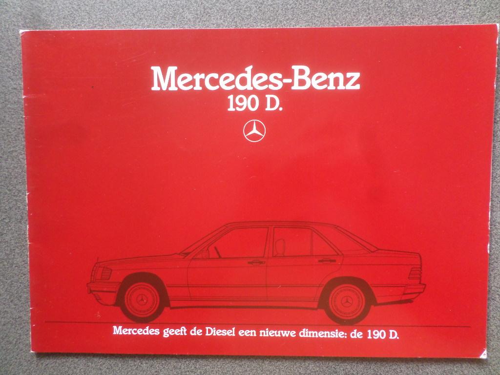 Brochure de la Mercedes 190D 1983, Enlèvement ou Envoi, Mercedes