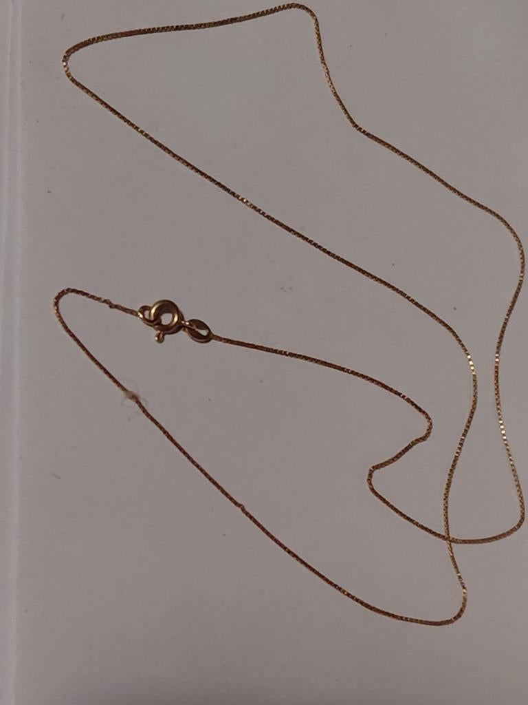 18 karaat fijne gouden ketting, Handtassen en Accessoires, Kettingen, Ophalen