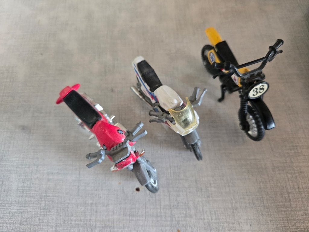 Lotje van 3 oude vintage modelbouwbrommertjes, Ophalen of Verzenden, Gebruikt, Overige typen, Overige merken
