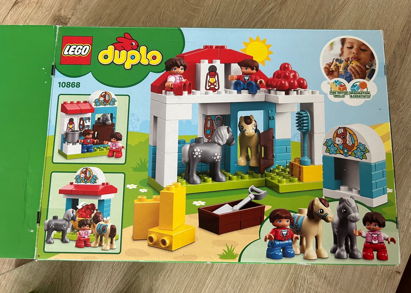 Duplo 2-5 ans (réf. 10868)neuf dans un box, écurie Farm Pony, Ensemble complet, Comme neuf, Duplo, Complet