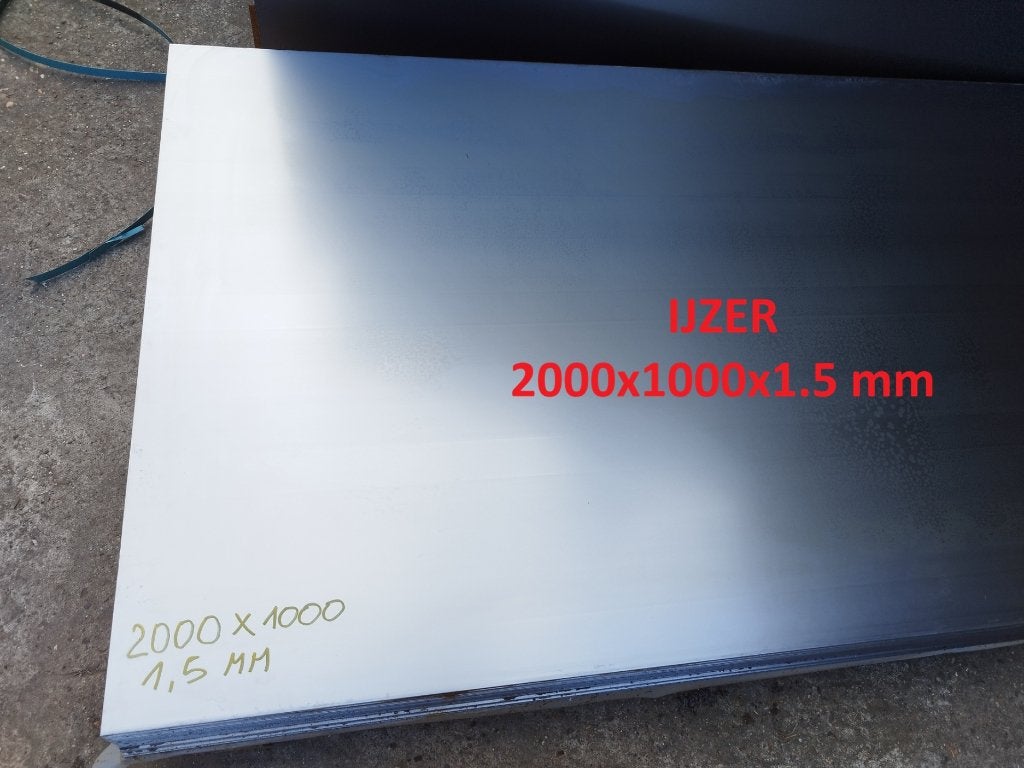 Plaque acier - aluminium - INOX - Zinc - cuivre - inoxydable, Bricolage & Construction, Aluminium, Comme neuf, Enlèvement, Staalplaat - ijzer - traanplaat - aluminium - INOX - RVS - rood koper - zink
