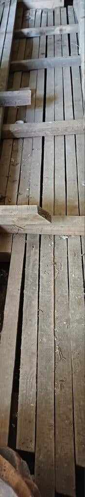 Lot Oude grenen kepers 5.5cmx5.5cm  430cm, Doe-het-zelf en Bouw, Hout en Planken, Ophalen, Grenen