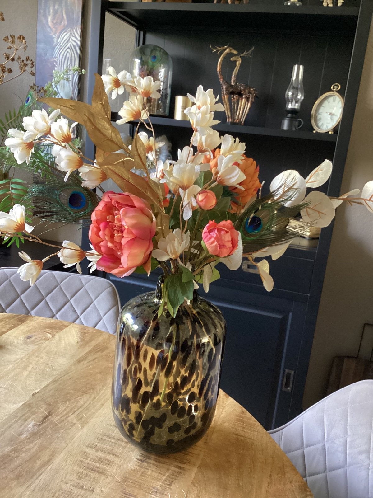 Bouquet floral en soie par J&s, Neuf, Soie, Enlèvement ou Envoi, Intérieur