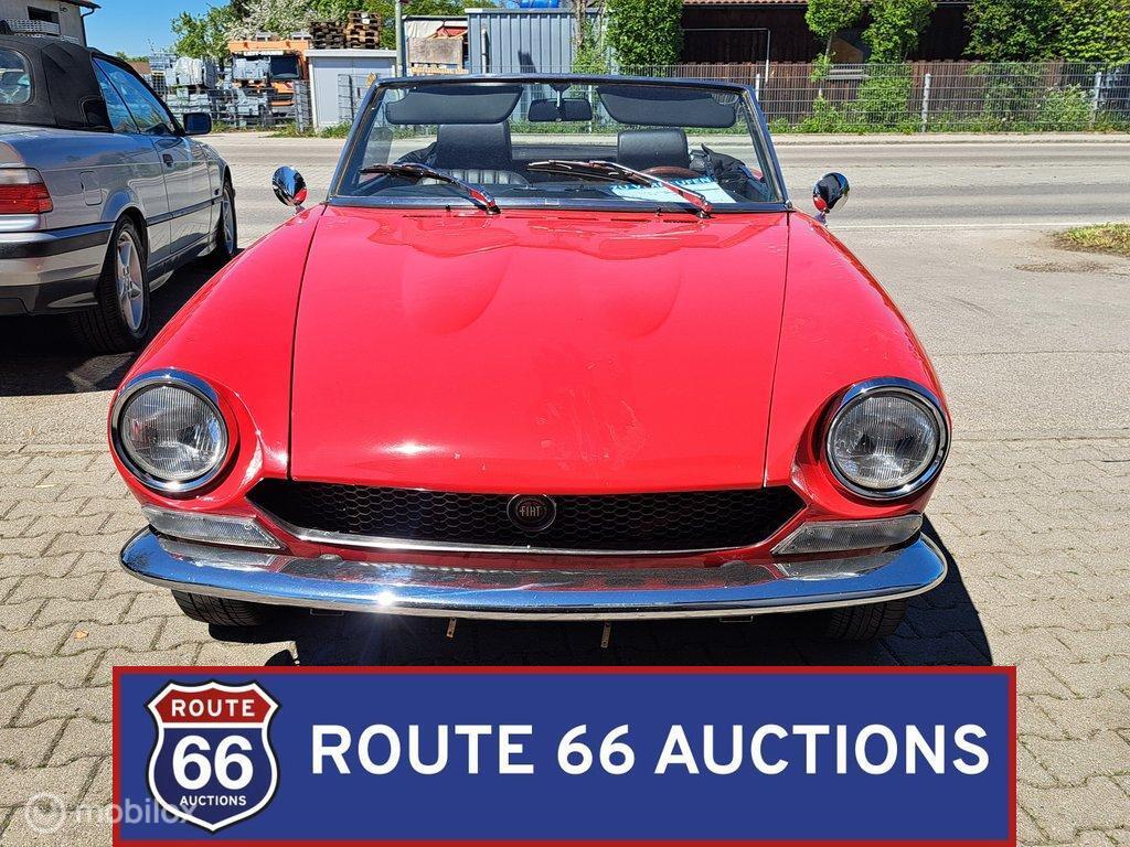 Fiat Spider Sport 1600 | 1973 | Route 66 Auctions, Auto's, Zwart, Bedrijf, Handgeschakeld, Overige carrosserie