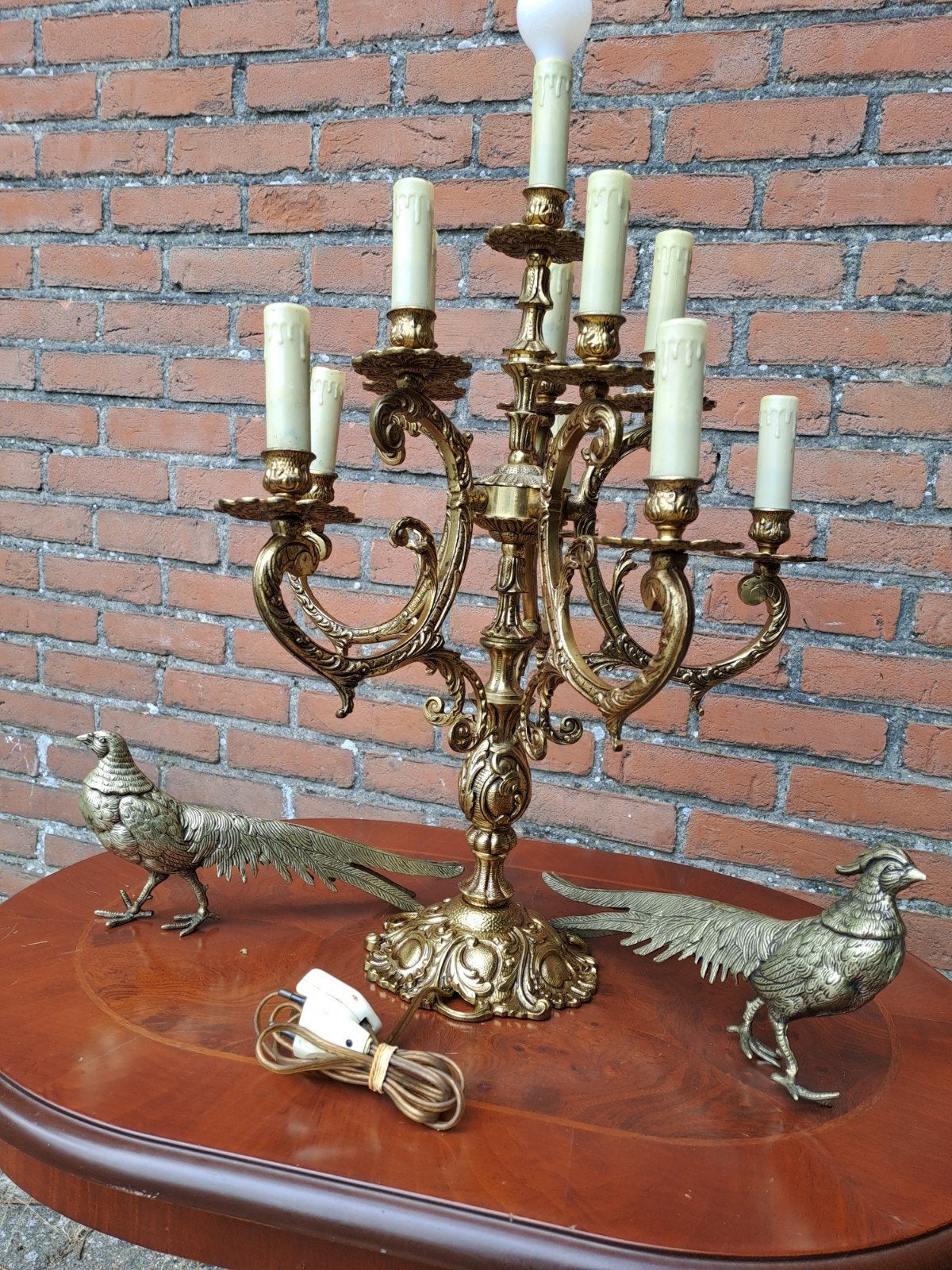 Groot koper kandelaar lamp te koop, Enlèvement