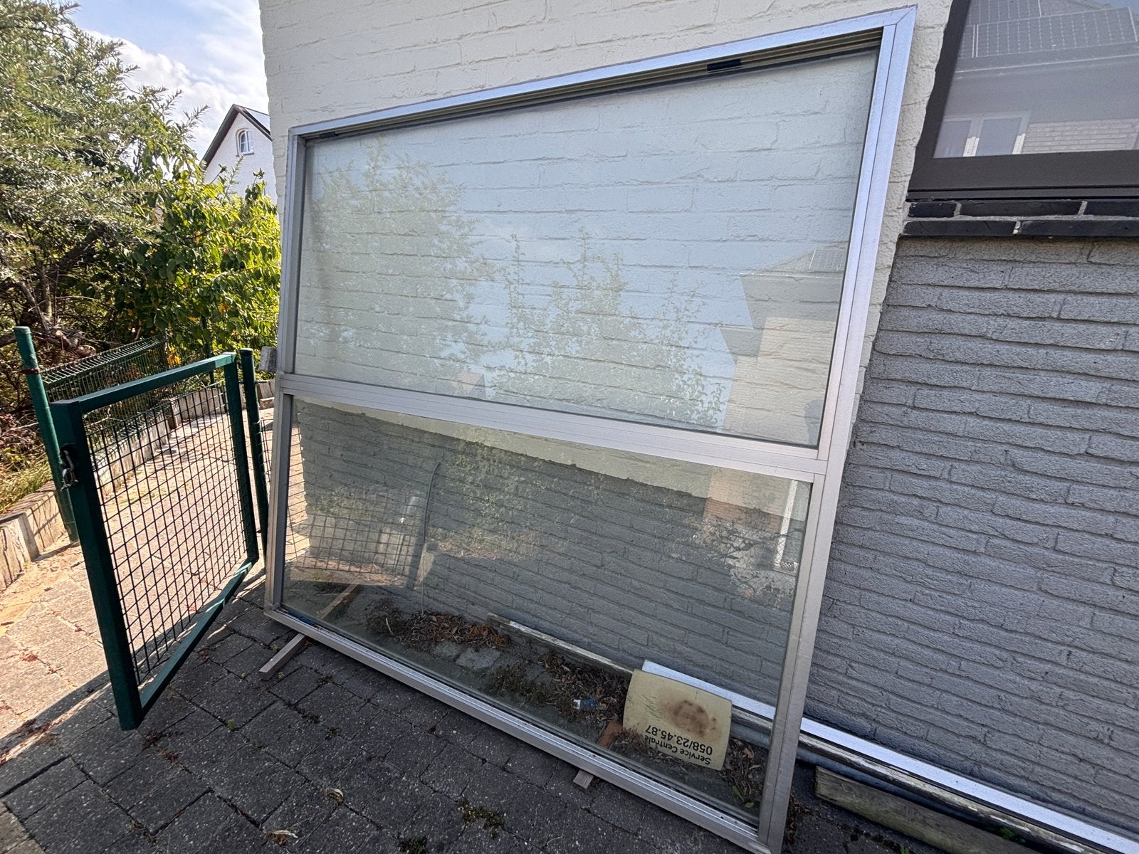 gratis op te halen Alu raam en deur (zonder glas), Doe-het-zelf en Bouw, Raamkozijnen en Schuifdeuren, Ophalen, Zo goed als nieuw