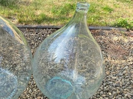 dame jeanne (34 liter), Ophalen, Zo goed als nieuw, Wit, Glas