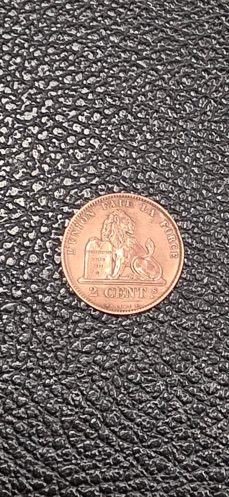 België 2 centimes 1871 Fr., Ophalen of Verzenden
