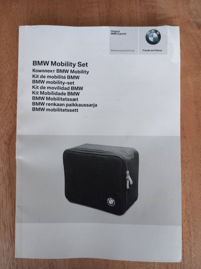 BMW Mobility Set d’origine – Kit anti-crevaison complet, Enlèvement, BMW