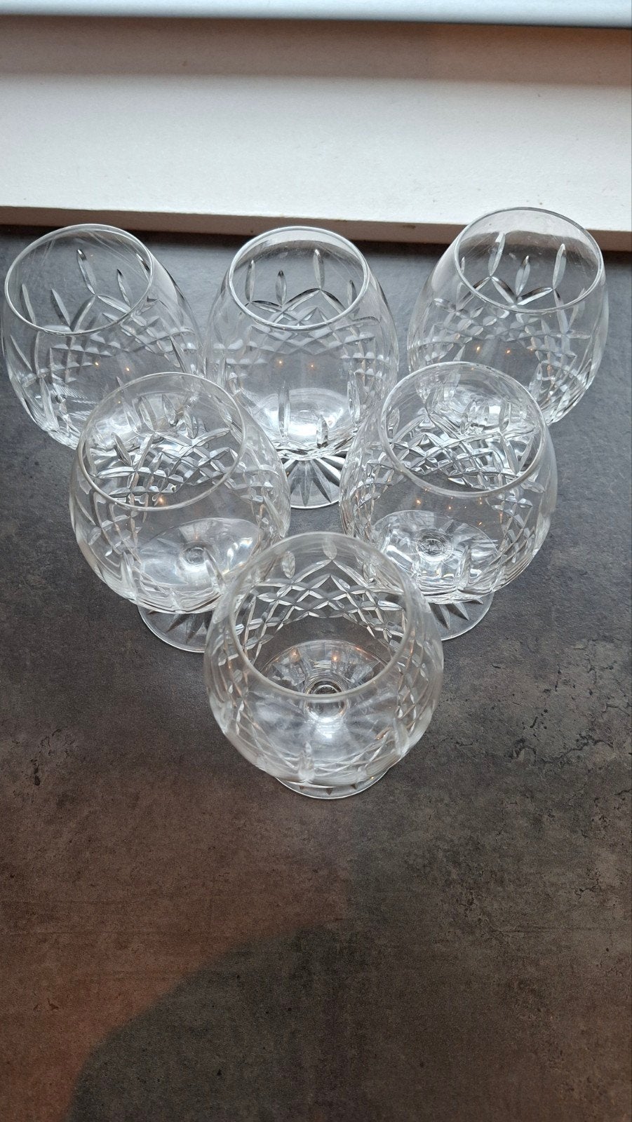 6 cognac glazen, Verzenden