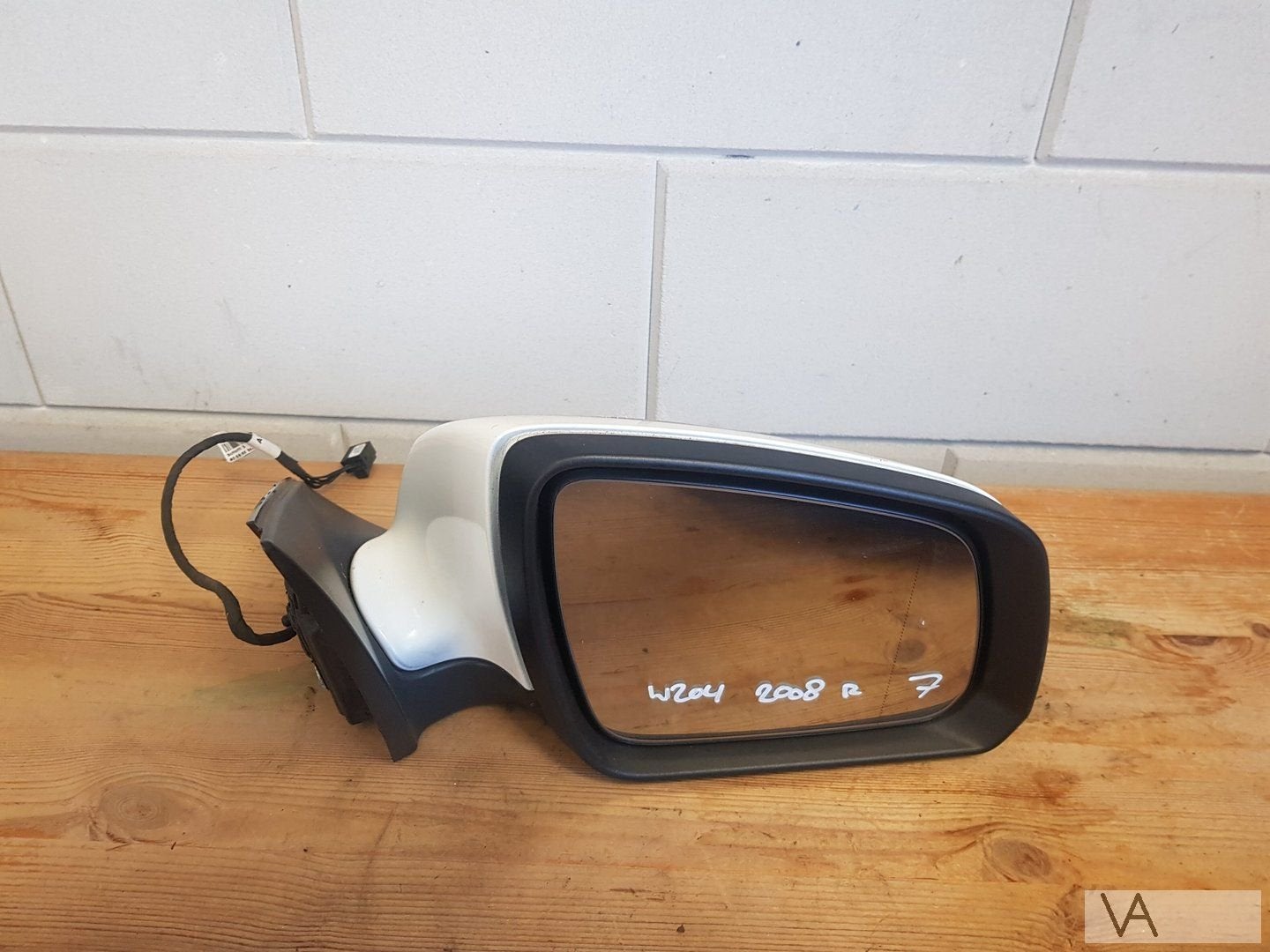 Mercedes C klasse W204 2007 - 2010 spiegel rechts wit €75, Gebruikt, -, Ophalen of Verzenden, -