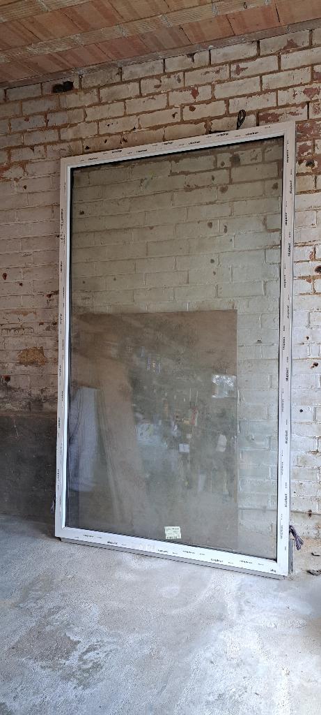 Grote vaste raam, Doe-het-zelf en Bouw, Ophalen, Kunststof, Gebruikt, Inclusief glas