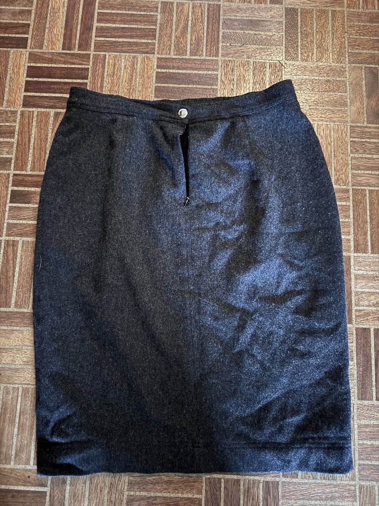 Jupe crayon Blutime gris foncé — taille 42, Taille 42/44 (L), Gris, Enlèvement, Blutime