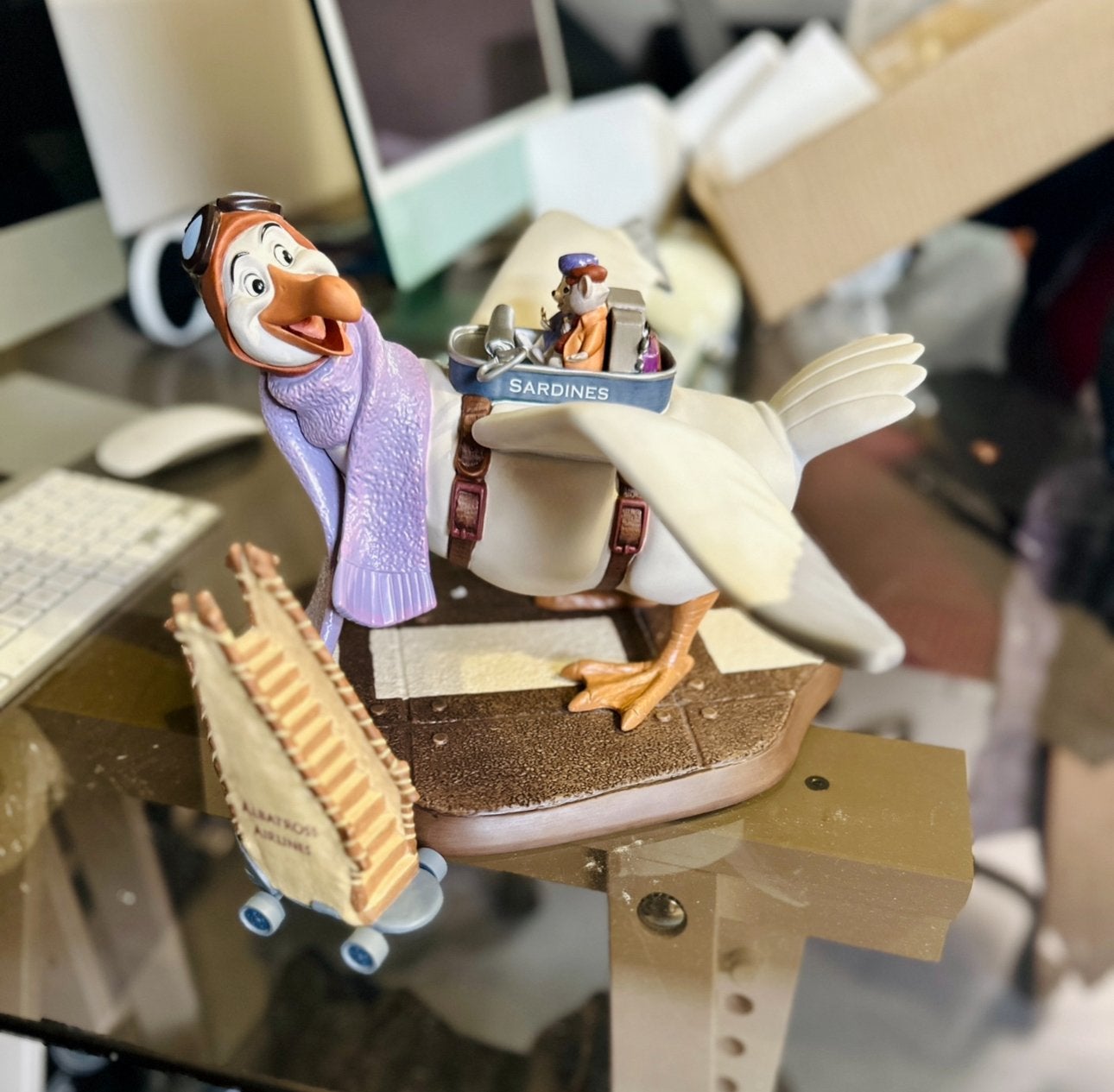WDCC Disney, figuur Bernard en Bianca The Rescuers Orville, Ophalen, Zo goed als nieuw