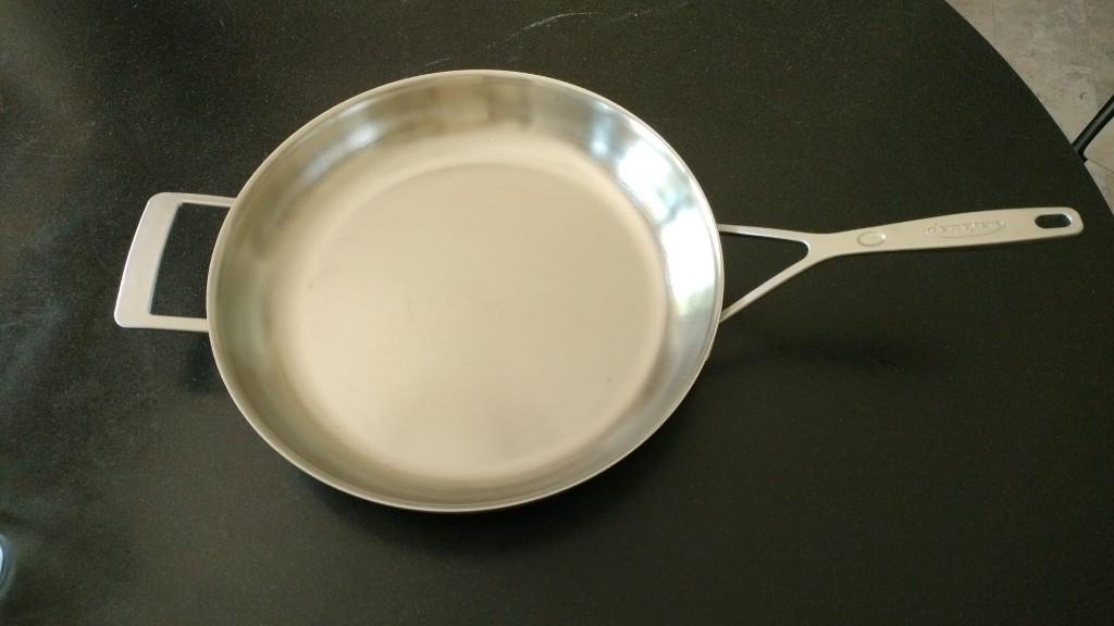 bakpan Demeyere 32 cm, Ophalen, Inox, Inductieplaat, Zo goed als nieuw
