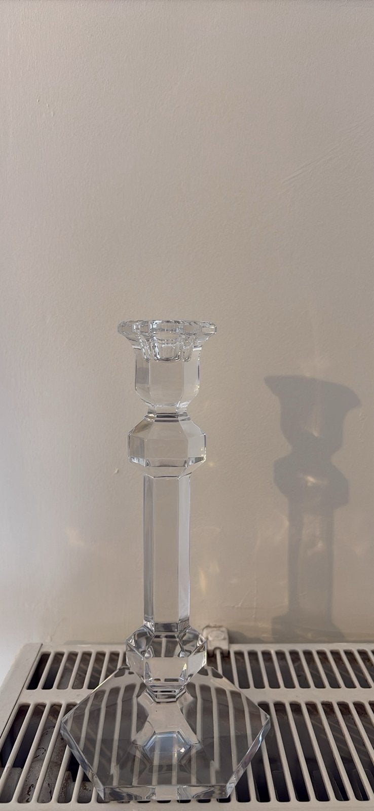 Bougeoir en cristal signé Val Saint Lambert, Enlèvement ou Envoi, Cristal
