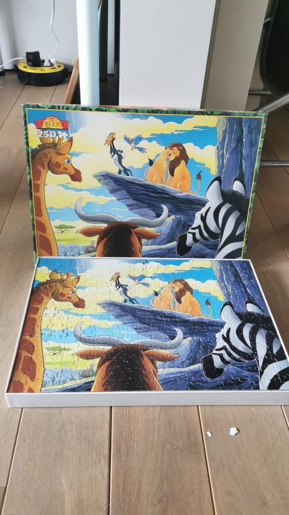 Puzzel - the lion king - de leeuwenkoning, Ophalen of Verzenden, Meer dan 50 stukjes, Gebruikt, 6 jaar of ouder