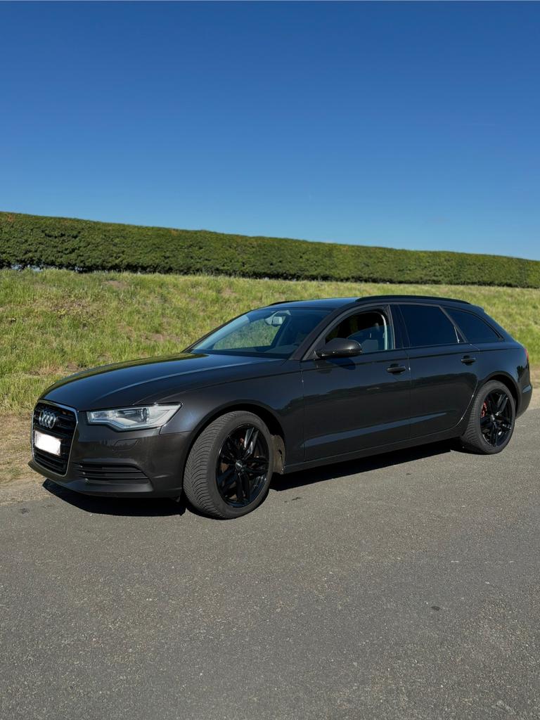 Audi A6 C7, Auto's, Zwart, Zwart, Leder, 5 deurs