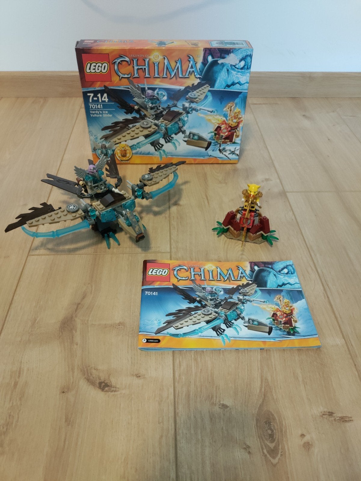 LEGO Chima Vardy's Ice Vulture Glider 70141, Kinderen en Baby's, Gebruikt, Lego, Ophalen of Verzenden, Compleet