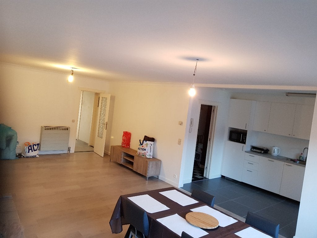 app. te huur centrum Sint-Nikl., 2 SLK + terras + garagebox, Immo, 50 m² of meer, Provincie Oost-Vlaanderen