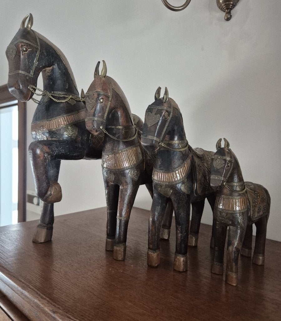 beelden paarden, Verzamelen, Beelden en Beeldjes, Ophalen, Zo goed als nieuw, Dier