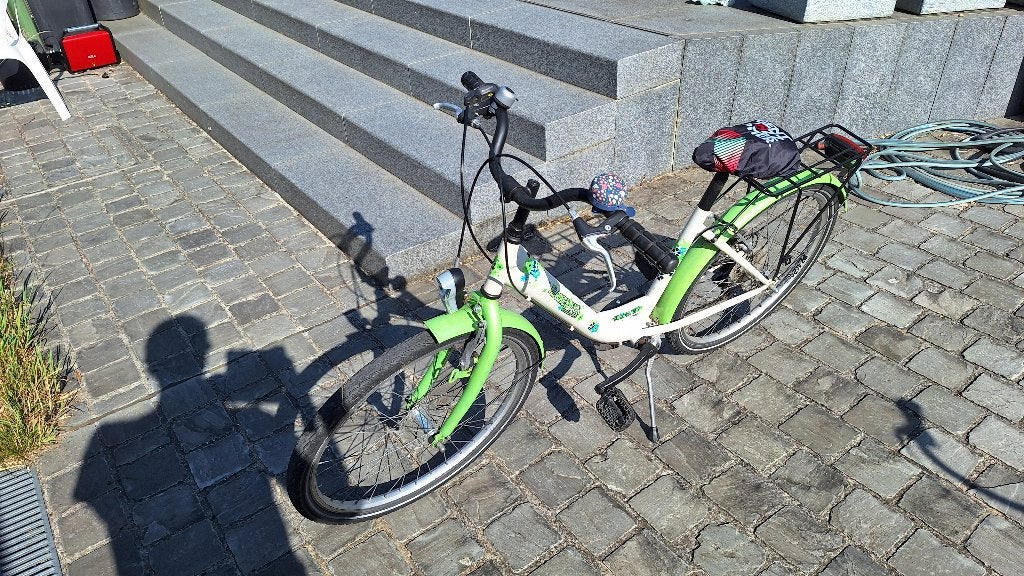 meisjesfiets 24 inch groen/wit, Fietsen en Brommers, Ophalen, Terugtraprem, 24 inch, BikeFun Kids (BFK)