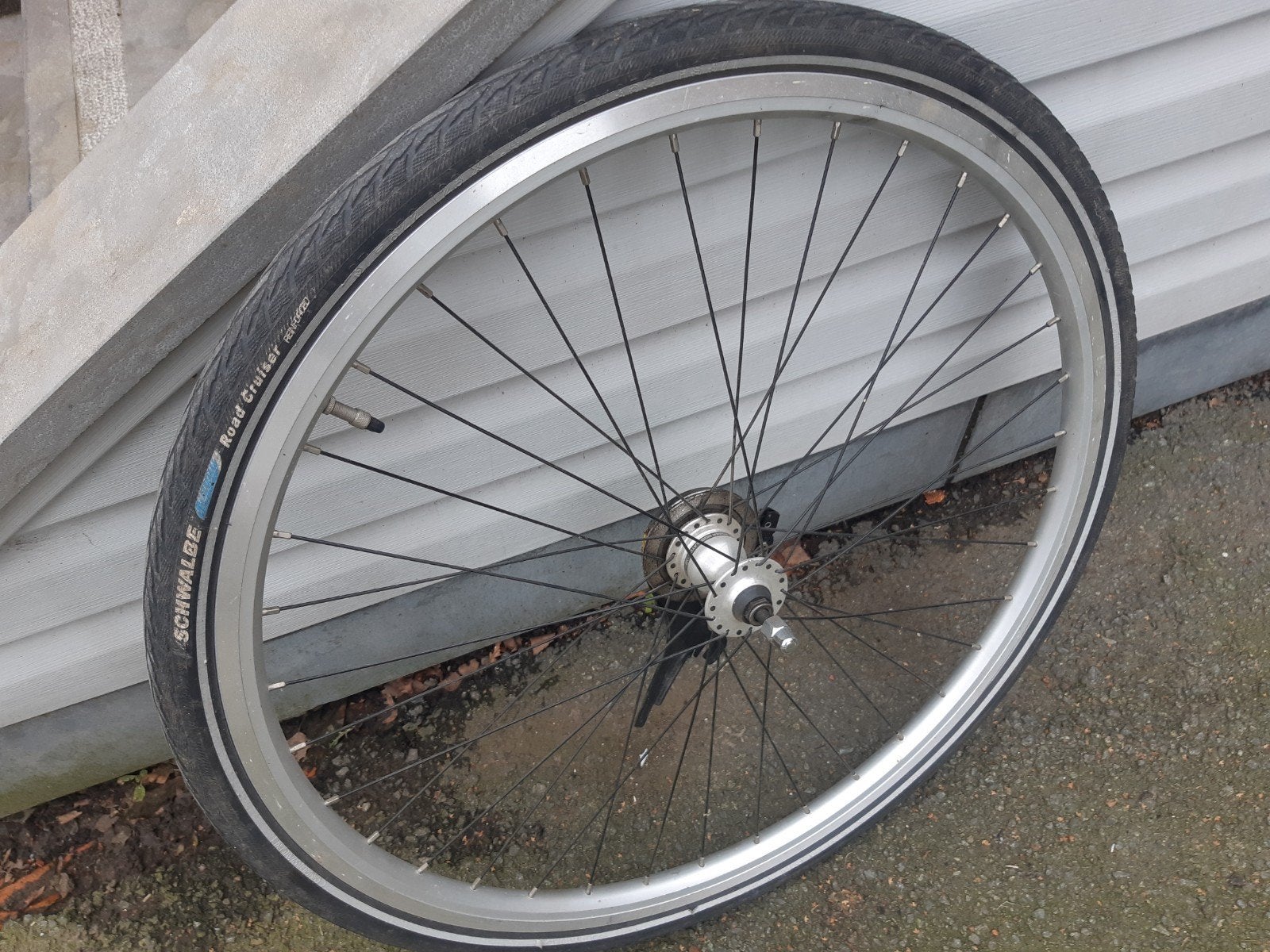 28 inch voorwiel met trommel rem, Ophalen, Wiel