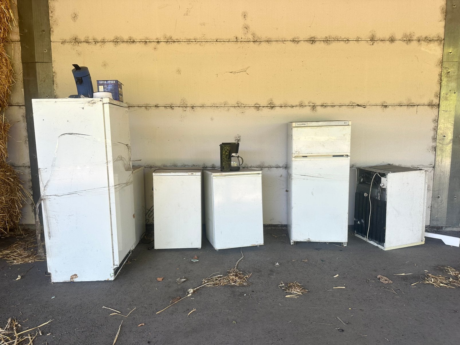 6 frigo’s gratis, Ophalen, Gebruikt