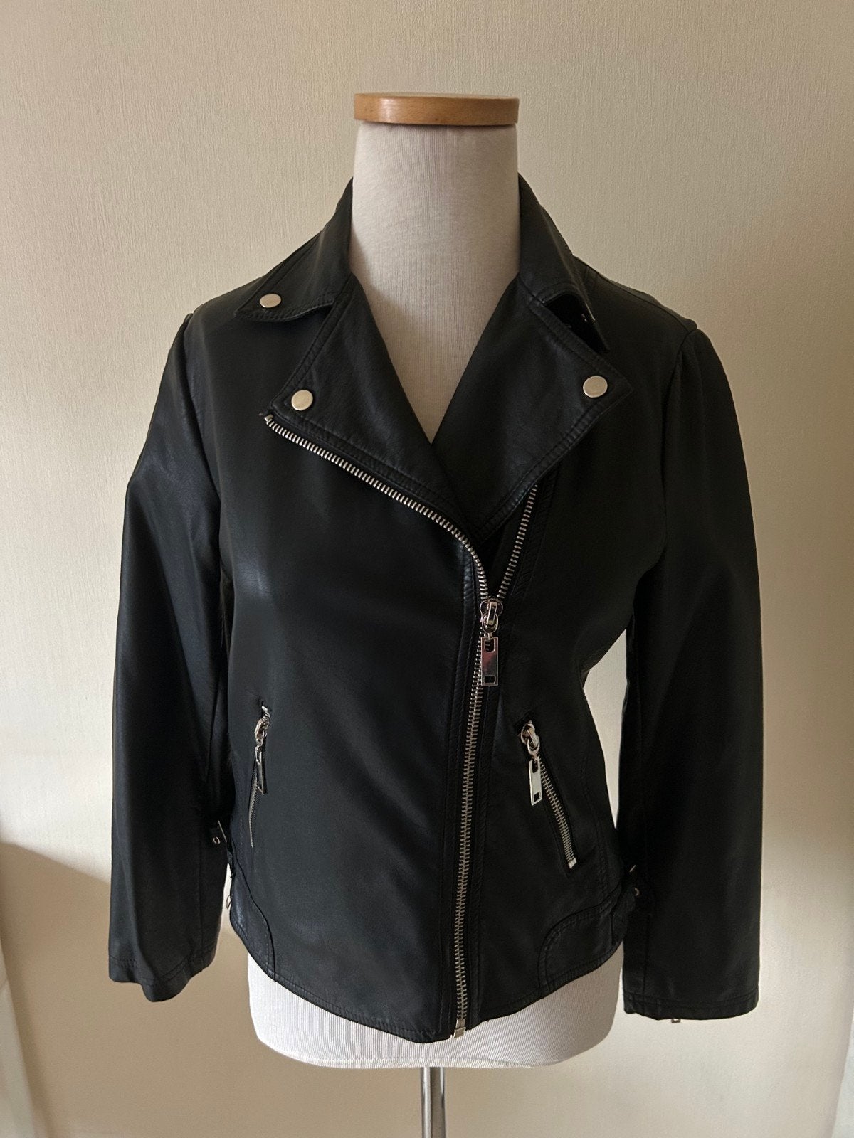 Lederen jacket maat S, Ophalen of Verzenden, Maat 36 (S)