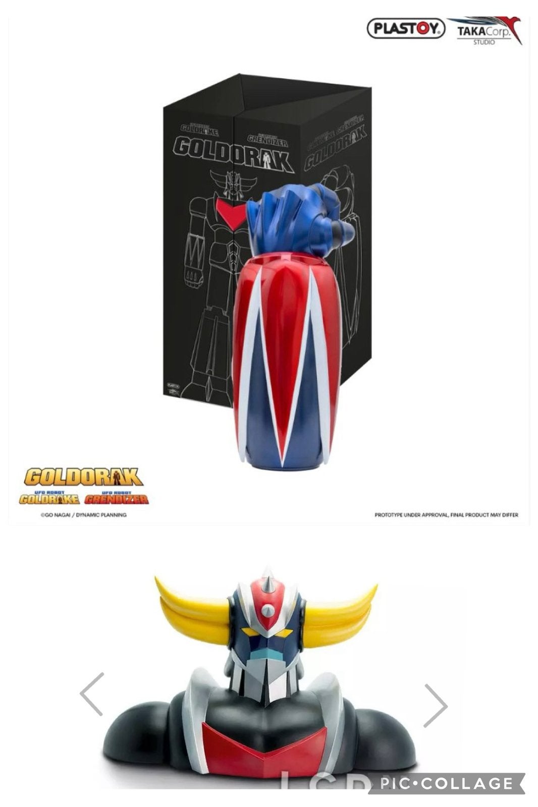 Goldorak + poing abystyle neuve en boite brune rupture stock, Collections, Enlèvement, Neuf