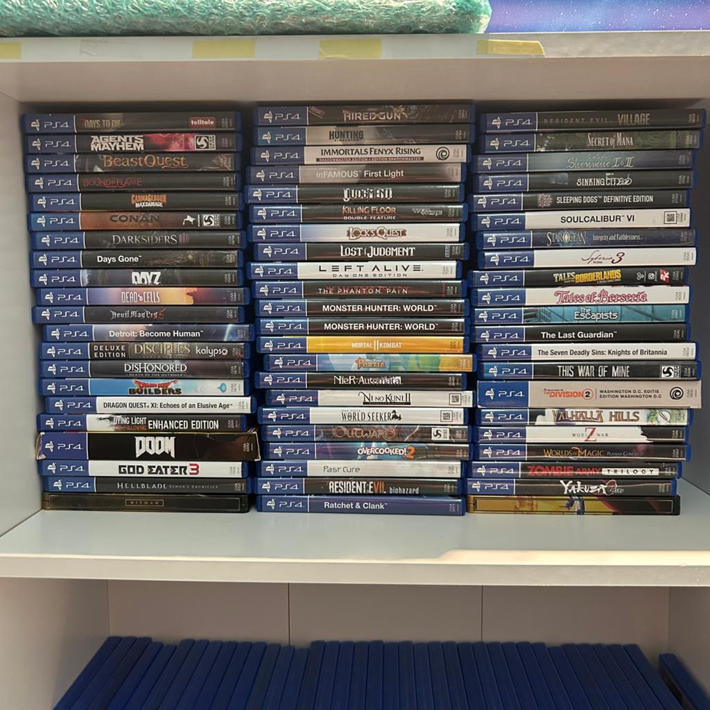 Grote hoeveelheid ps4 spellen, Ophalen, Zo goed als nieuw