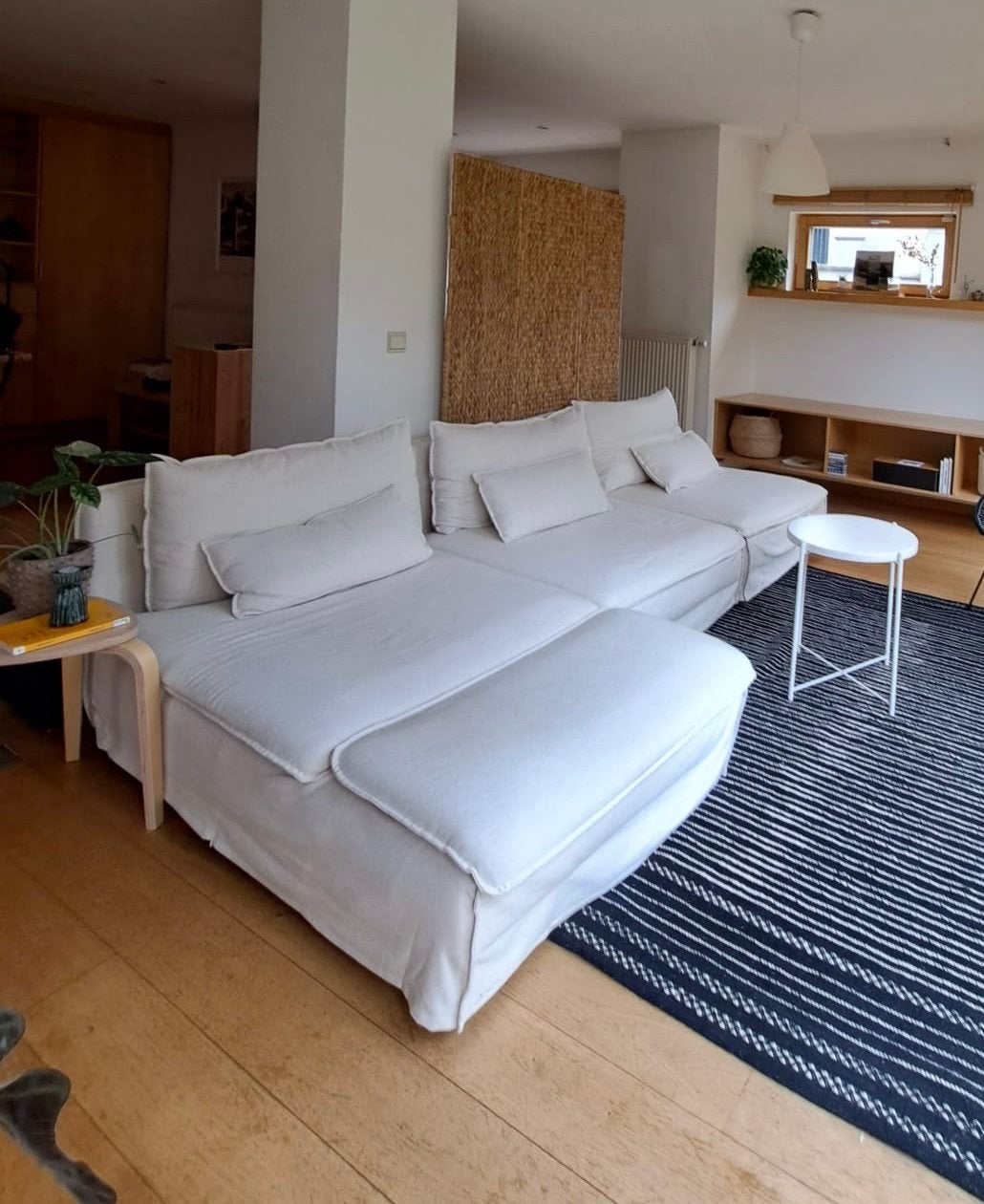 IKEA Soderhamn Canapé (4 places, beige), Enlèvement, Comme neuf, Beige