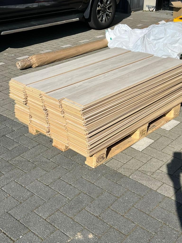 Industrieel parket - 94m² Nordic Wood (M3 Megafloor), Ophalen, 10 m² of meer, Parket