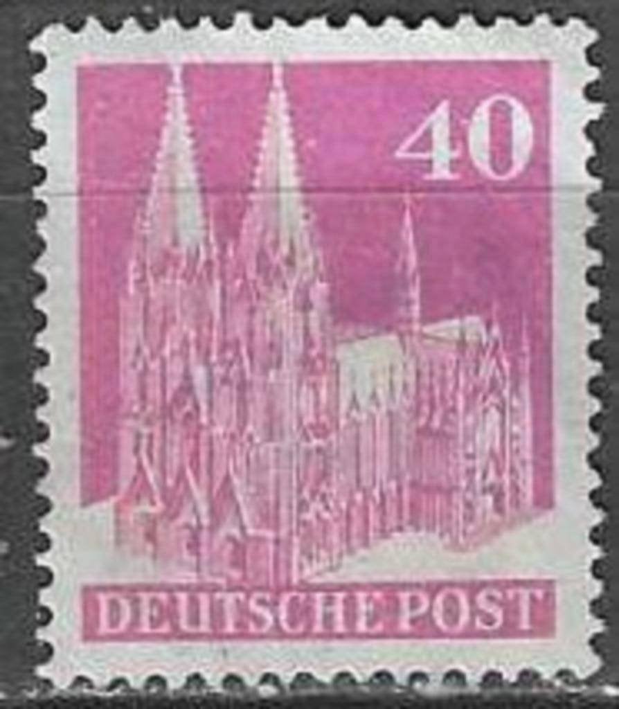 Allemagne Bizone 1948 - Yvert 58A - Monuments (ZG), Timbres & Monnaies, Timbres | Europe | Allemagne, Envoi, Non oblitéré