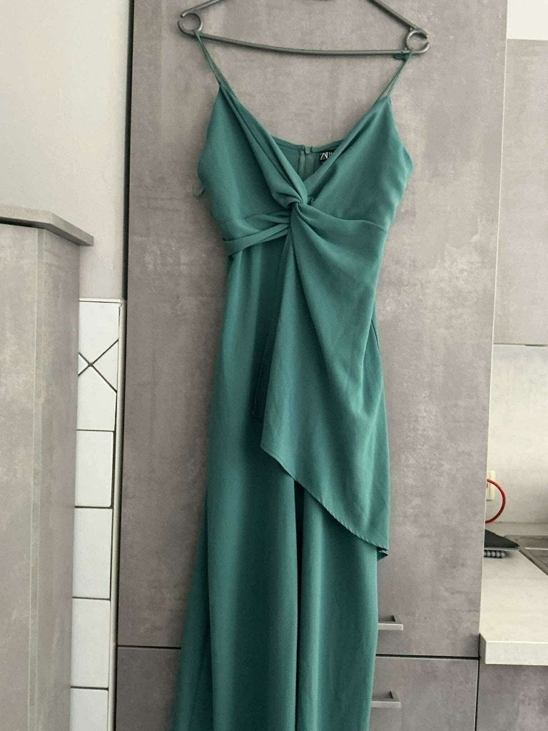 COMBI PANTALON  neuf ZARA bleu vert S, Neuf, Enlèvement ou Envoi, Zara, Taille 36 (S)