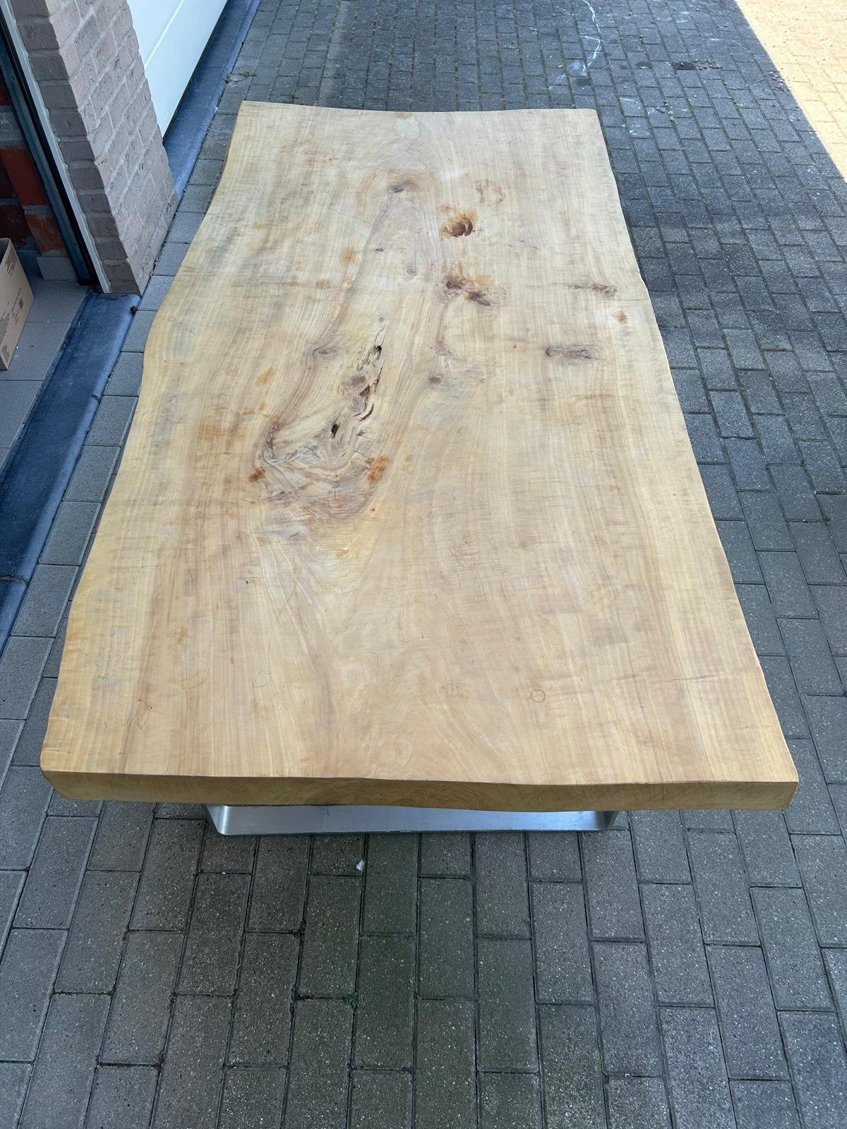 Tafel vol houten blad, Ophalen, Gebruikt, 50 tot 100 cm, Rechthoekig