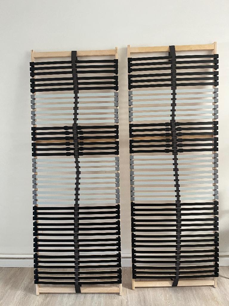 Lattenbodem LEIRSUND 140x200 cm, Ophalen, 140 cm, Zo goed als nieuw, Bedbodem