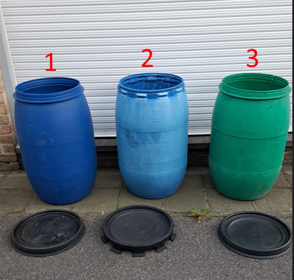 Regenton waterton watervat 110L klein 6 euro/stuk allerlei, Jardin & Terrasse, Enlèvement