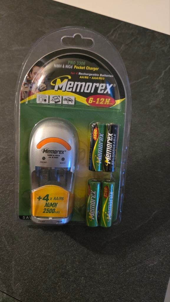 Batterijlader Memorex in ongeopende verpakking, Enlèvement, Neuf, Rechargeable