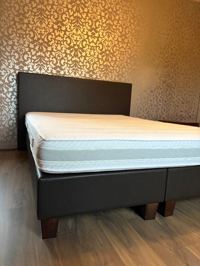 Boxspring ergosleep - 160x210 (met eventueel matras ), Ophalen, Gebruikt, Bruin, 210 cm