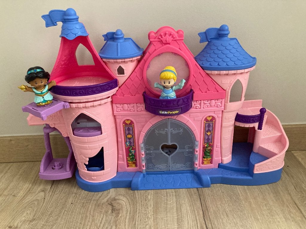 Little People kasteel van Fisher Price, Enlèvement ou Envoi, Comme neuf, Set de jeu, Avec lumière