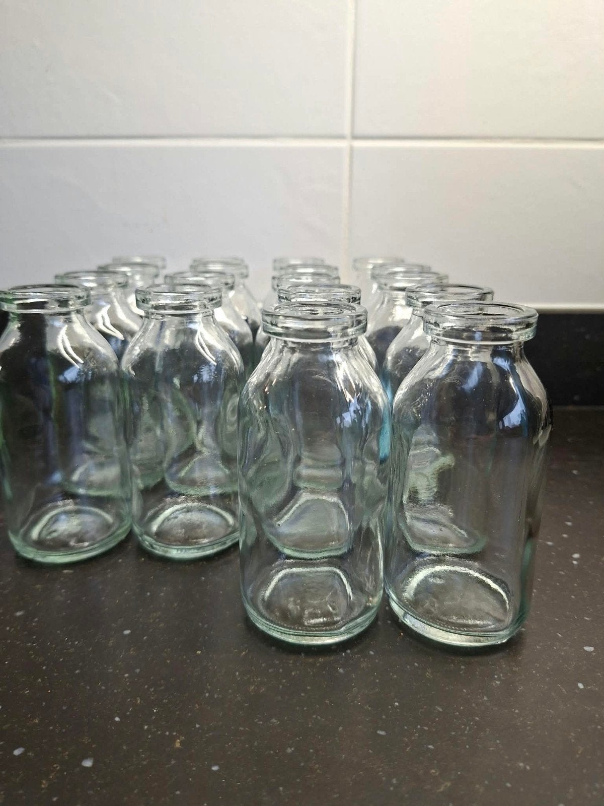 Kleine vaasjes doorzichtig, Ophalen, Transparant, 10 cm, Nieuw