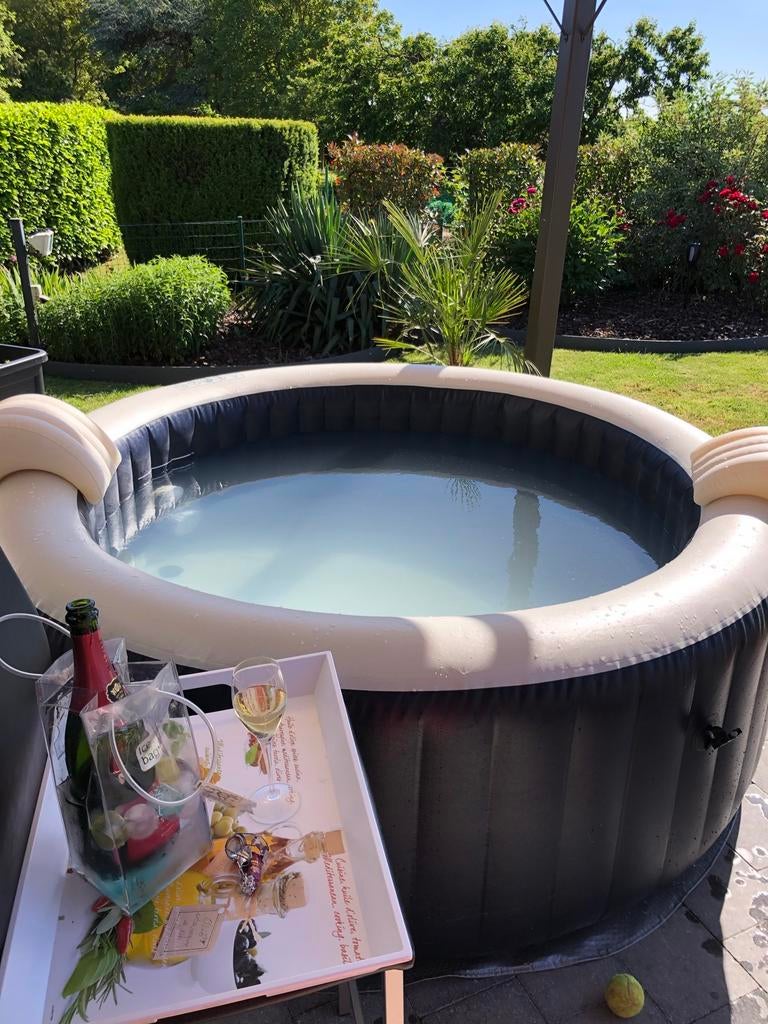 INTEX 4-zits ronde jacuzzi pure spa - 196 cm, Ophalen, Gebruikt, Pomp, Opblaasbaar