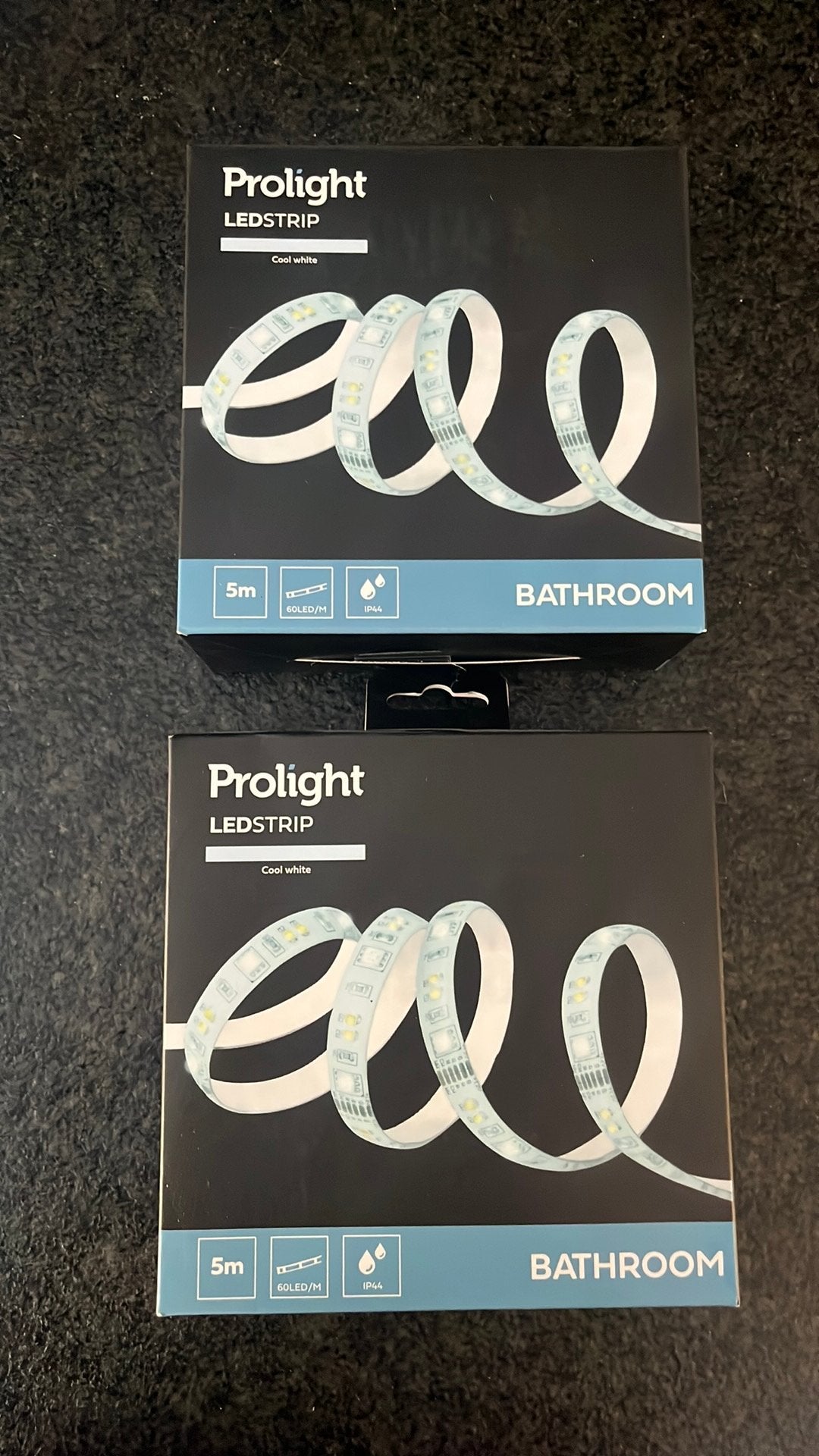 Lot de 2 rubans LED Prolight 5 m blanc froid – Neufs, Maison & Meubles, Salle de bain | Linge de bain & Accessoires, Neuf, Blanc