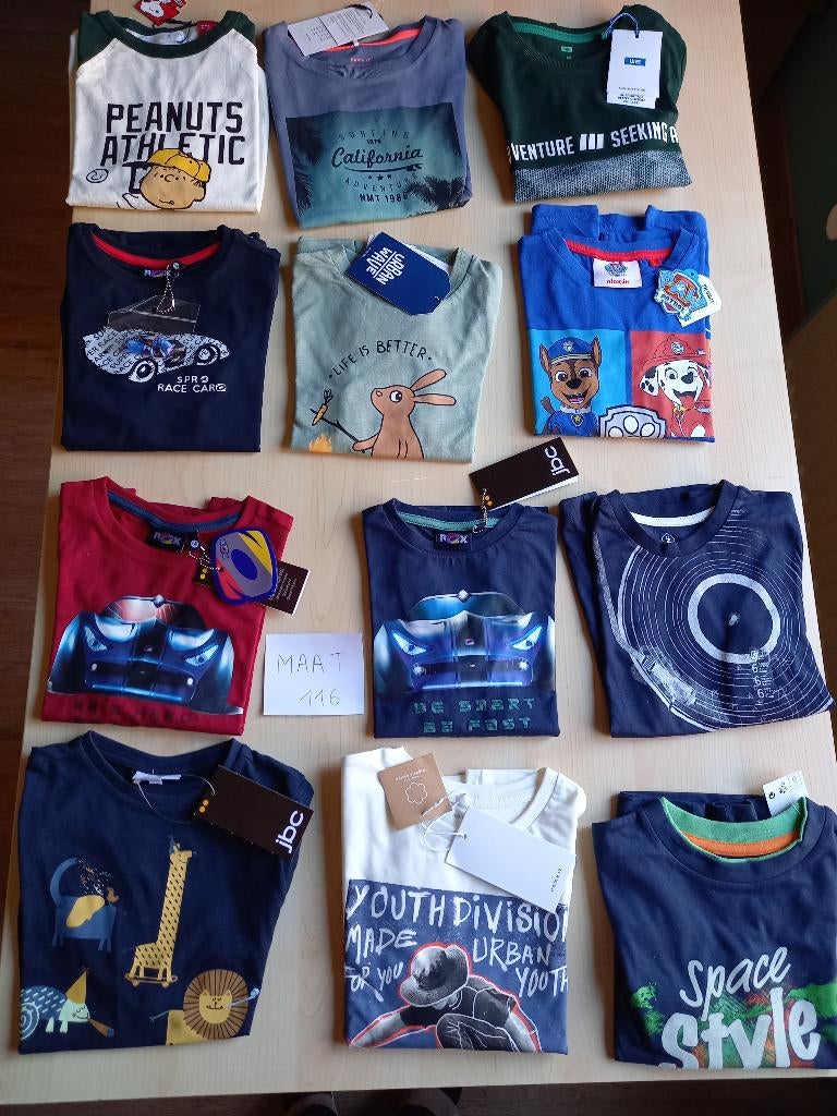 NIEUW pakket longsleeves maat 116 jongen, Kinderen en Baby's, Kinderkleding | Maat 116, Nieuw, Ophalen of Verzenden, Shirt of Longsleeve