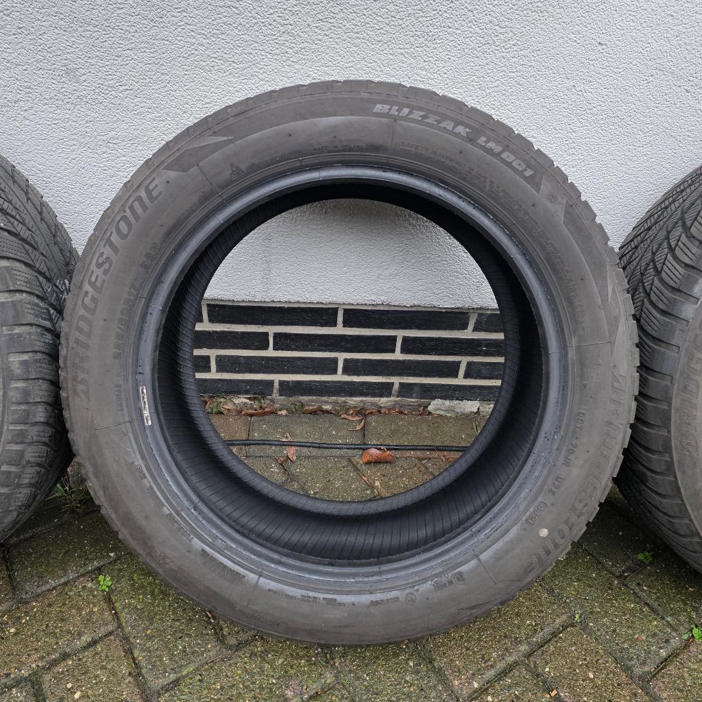 4 x bridgestone 225/50/17 98h 6mm profiel, Auto-onderdelen, Banden en Velgen, Ophalen, Gebruikt, 17 inch, Winterbanden