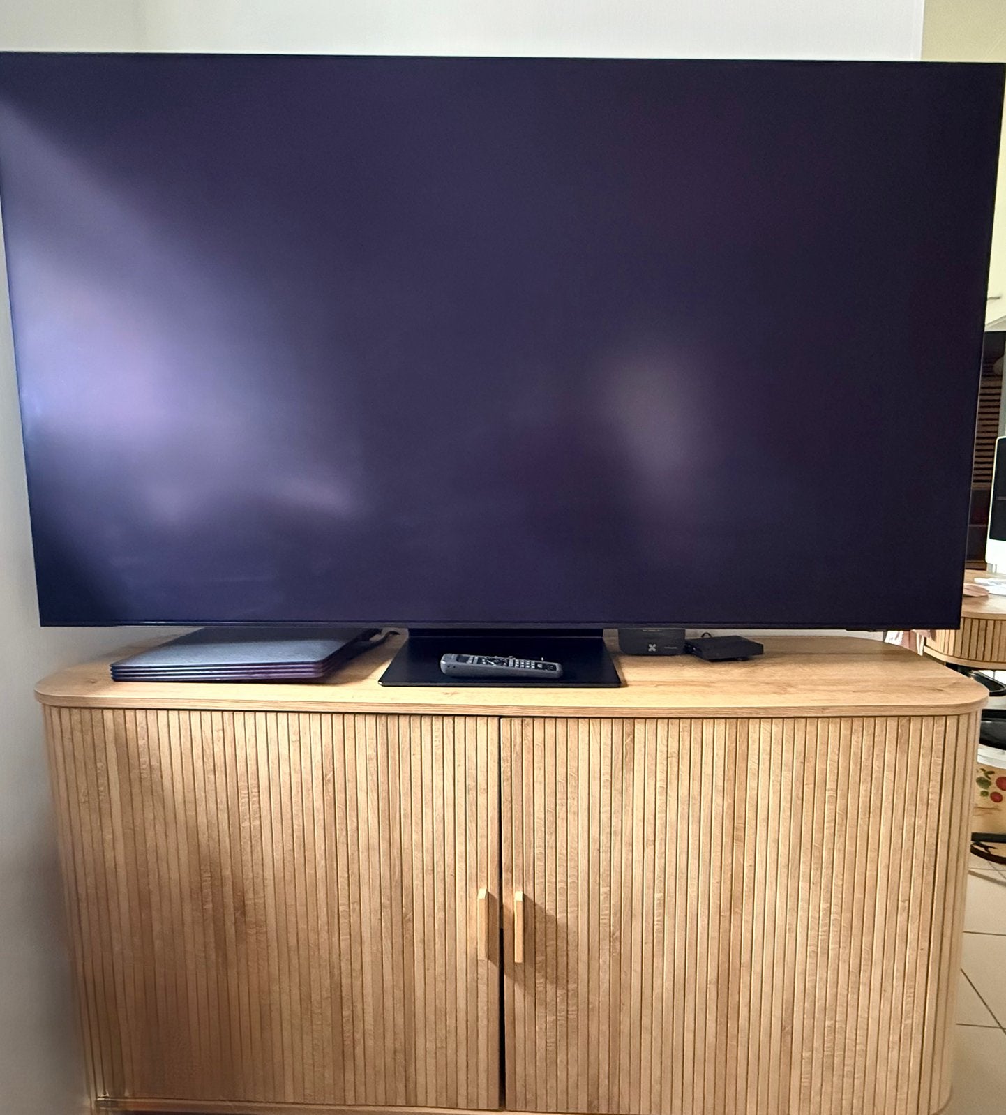 Télé Samsung OLED S95D 65” 4K QE65S95D comme neuve calibrée, TV, Hi-fi & Vidéo, Enlèvement, Comme neuf