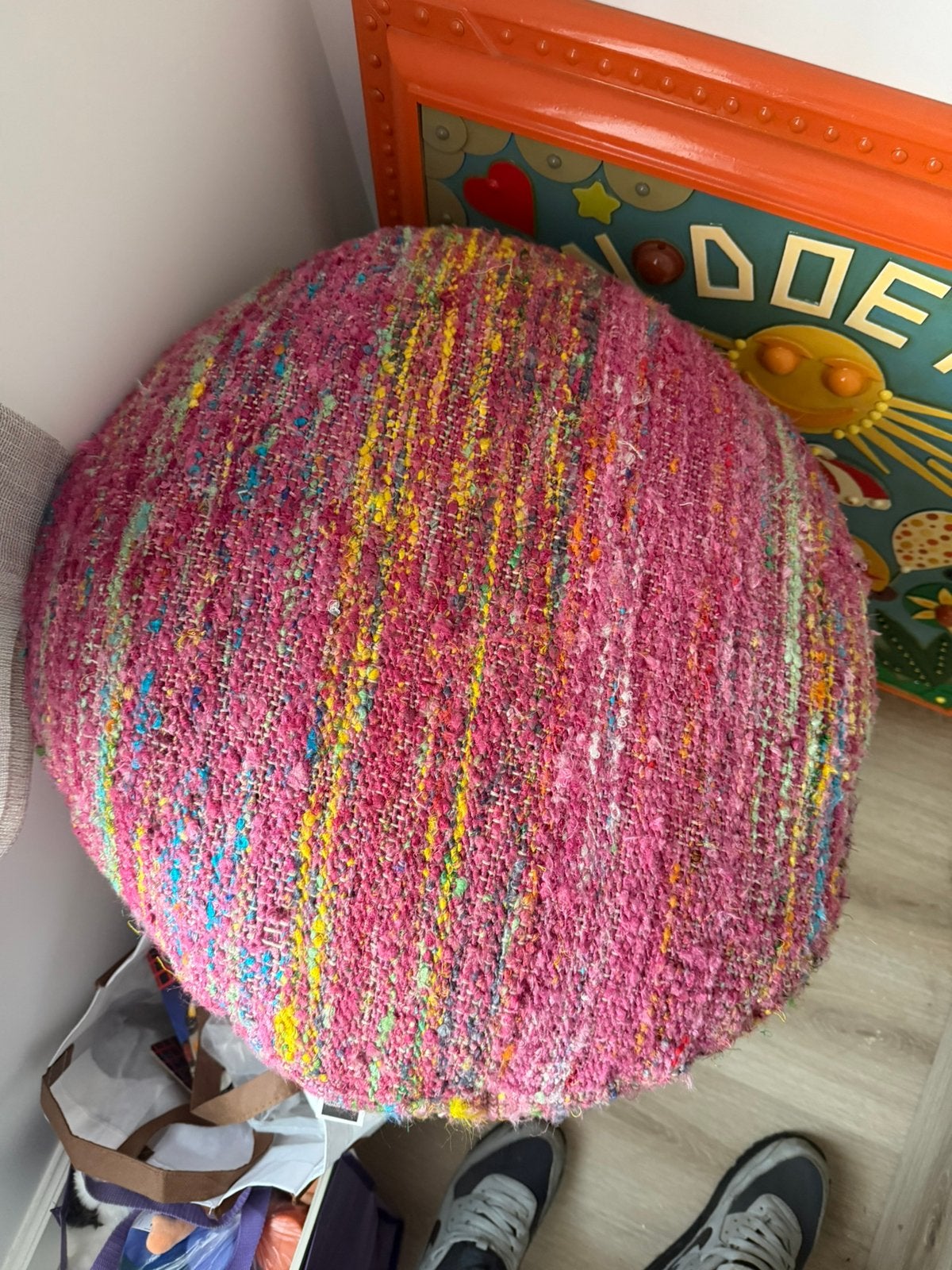 COUSSIN DE JEU DOUILLET POUF ÉPAIS, Enlèvement, Comme neuf